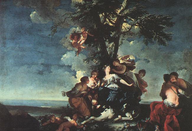 FERRETTI, Giovanni Domenico The Rape of Europa d1582g oil painting picture